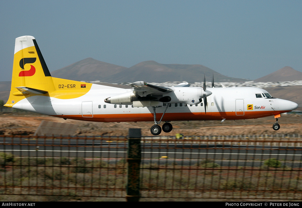 Aircraft Photo of D2-ESR | Fokker 50 | SonAir | AirHistory.net #10409