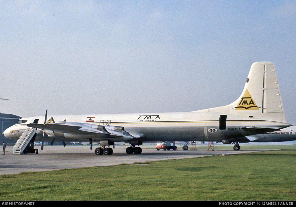 Aircraft Photo of N604SA | Canadair CL-44D4-2 | TMA of Lebanon - Trans Mediterranean Airways | AirHistory.net #10439