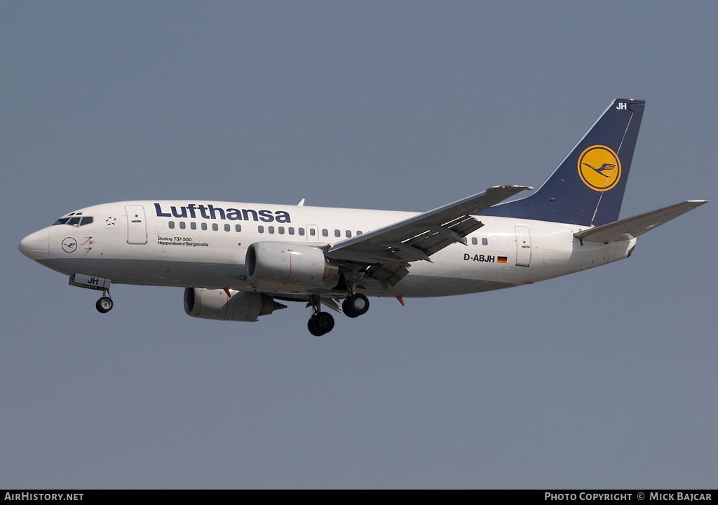 Aircraft Photo of D-ABJH | Boeing 737-530 | Lufthansa | AirHistory.net #10450