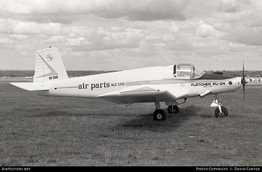 Aircraft Photo of VH-EOD | Fletcher FU-24 Mk.II | Air Parts | AirHistory.net #10453