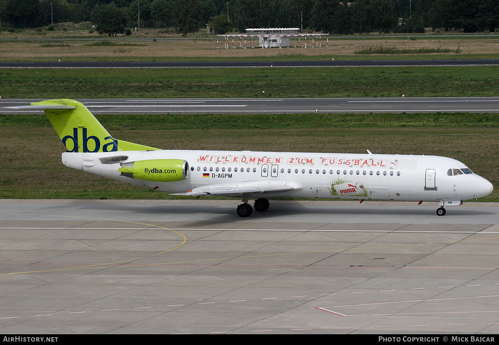 Aircraft Photo of D-AGPM | Fokker 100 (F28-0100) | DBA - Deutsche BA | AirHistory.net #10492