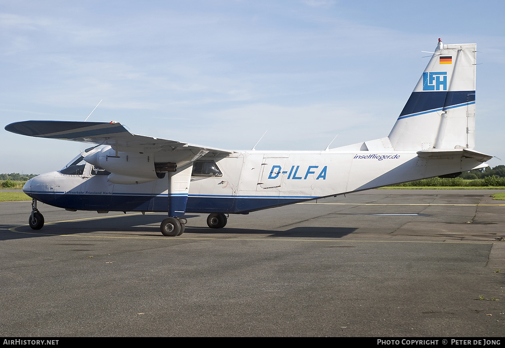 Aircraft Photo of D-ILFA | Pilatus Britten-Norman BN-2B-26 Islander | LFH - Luftverkehr Friesland Harle | AirHistory.net #10505
