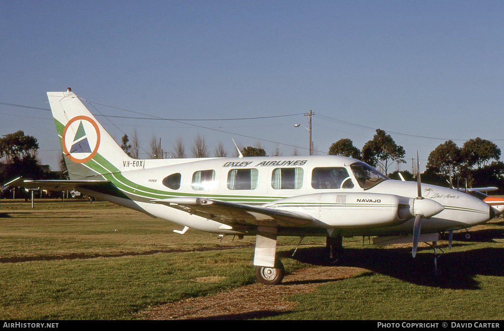 Aircraft Photo of VH-EOX | Piper PA-31-325 Navajo C/R | Oxley Airlines | AirHistory.net #10509