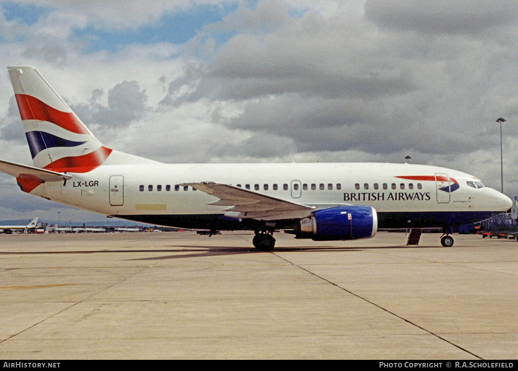 Aircraft Photo of LX-LGR | Boeing 737-528 | British Airways | AirHistory.net #10535