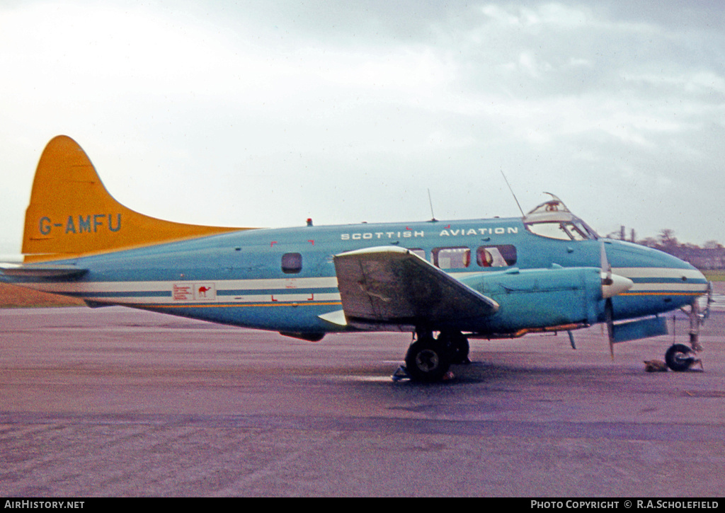 Aircraft Photo of G-AMFU | De Havilland D.H. 104 Dove 6 | Scottish Aviation | AirHistory.net #10562