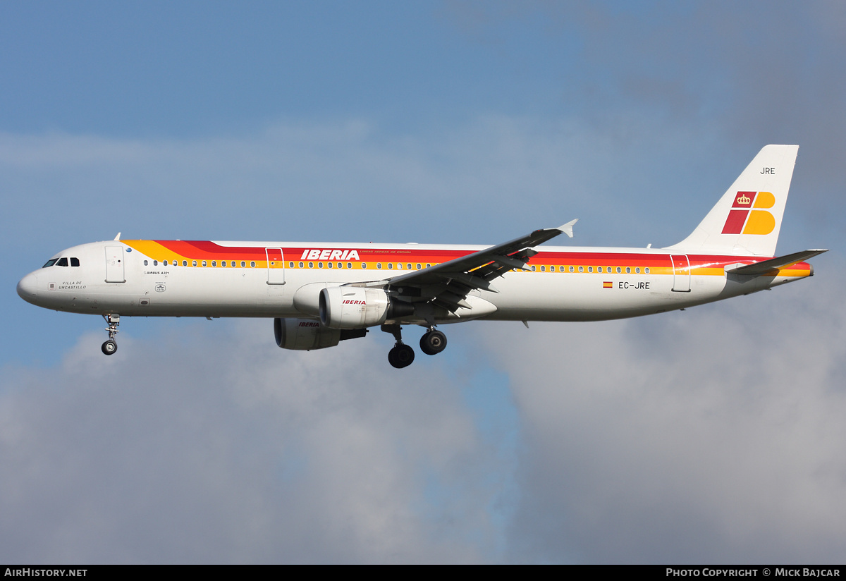 Aircraft Photo of EC-JRE | Airbus A321-212 | Iberia | AirHistory.net #10588