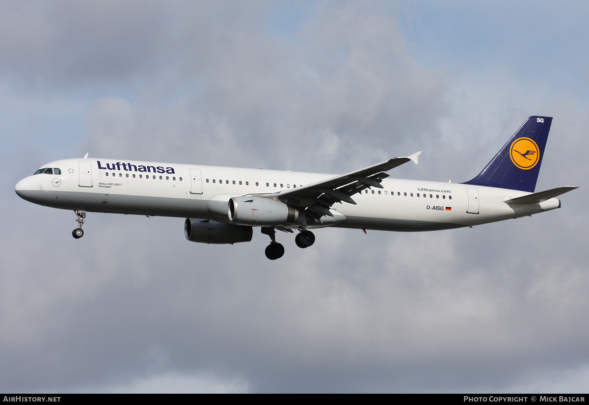 Aircraft Photo of D-AISG | Airbus A321-231 | Lufthansa | AirHistory.net #10603