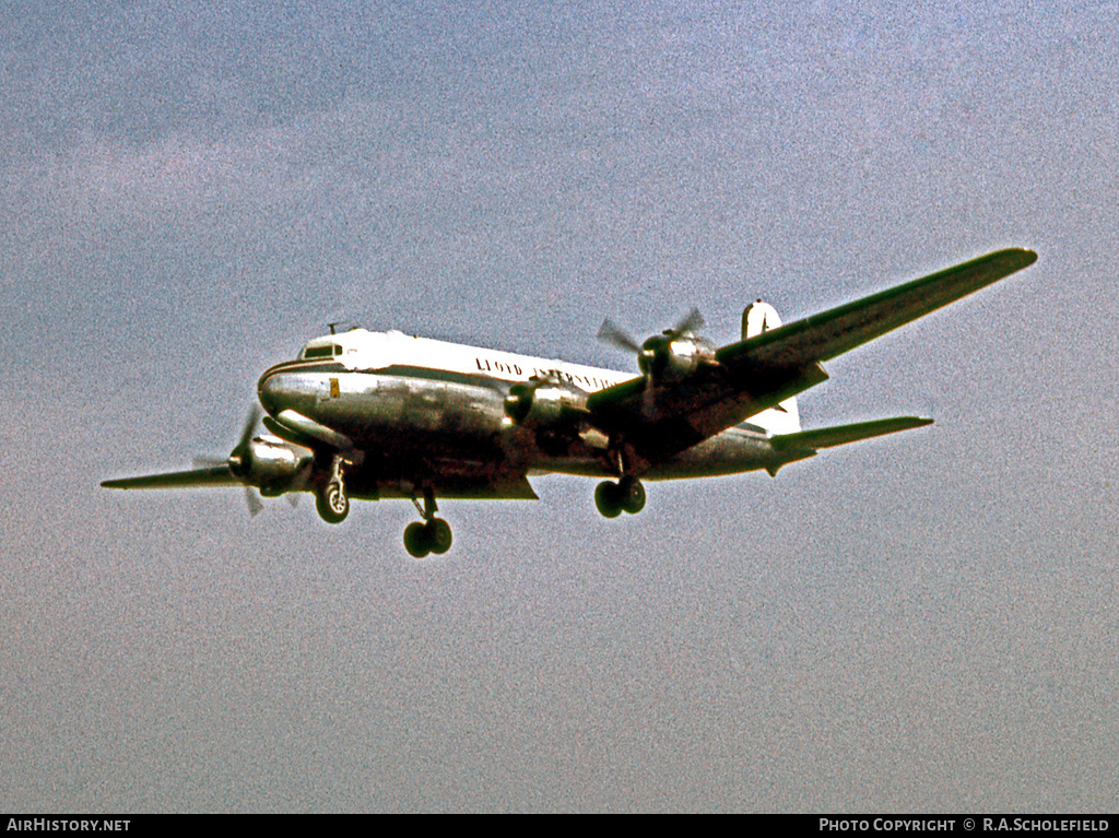 Aircraft Photo of G-ARWK | Douglas C-54G Skymaster | Lloyd International Airways | AirHistory.net #10612