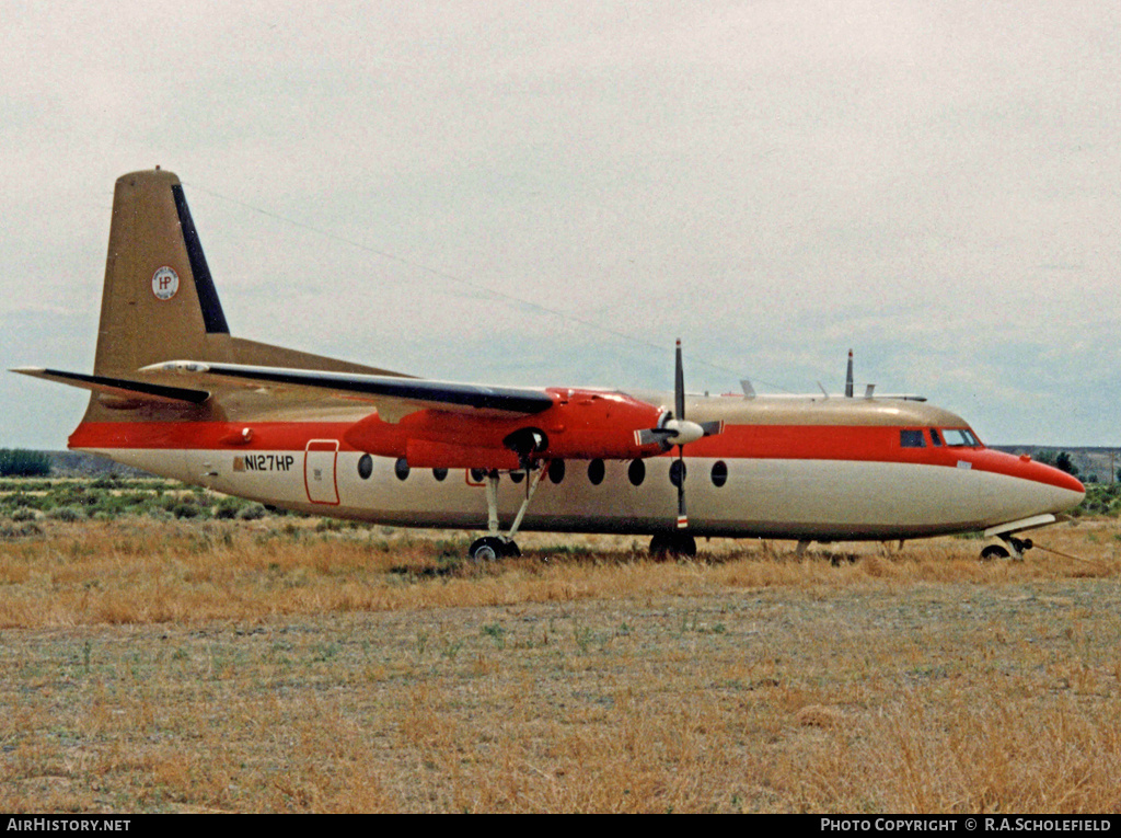 Aircraft Photo of N127HP | Fairchild F-27A | Hawkins & Powers Aviation | AirHistory.net #10623