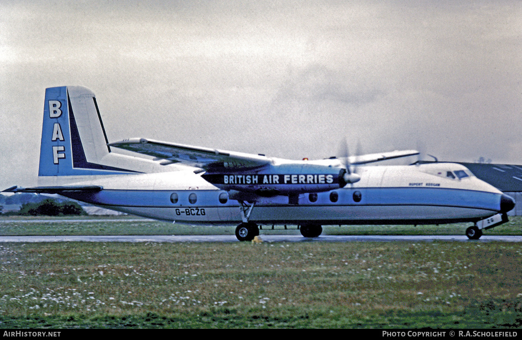 Aircraft Photo of G-BCZG | Handley Page HPR-7 Herald 202 | British Air Ferries - BAF | AirHistory.net #10632