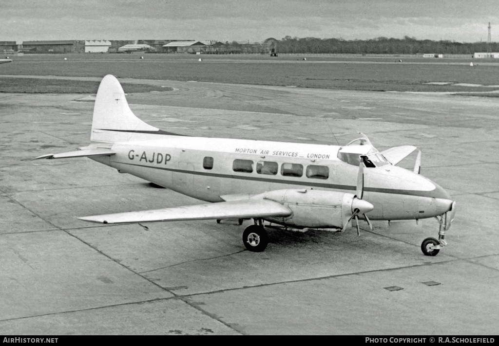 Aircraft Photo of G-AJDP | De Havilland D.H. 104 Dove 1 | Morton Air Services | AirHistory.net #10643