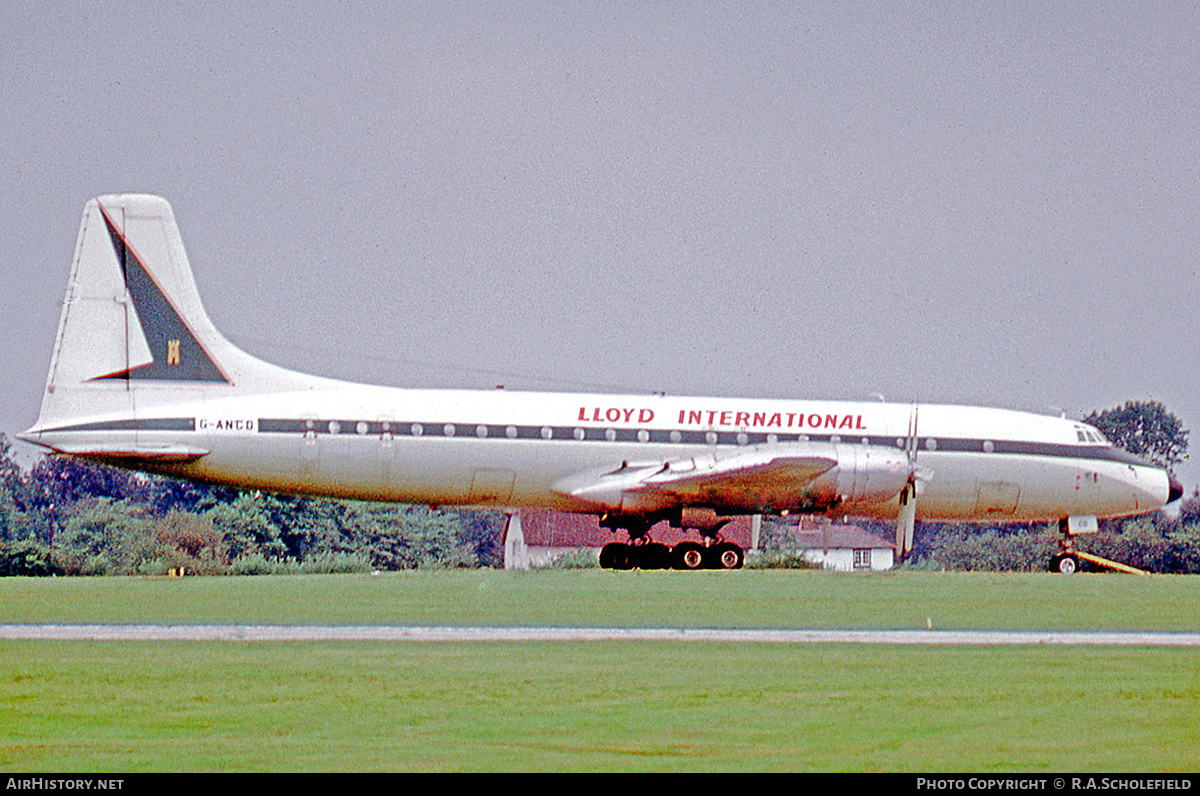 Aircraft Photo of G-ANCD | Bristol 175 Britannia 307F | Lloyd International Airways | AirHistory.net #10688