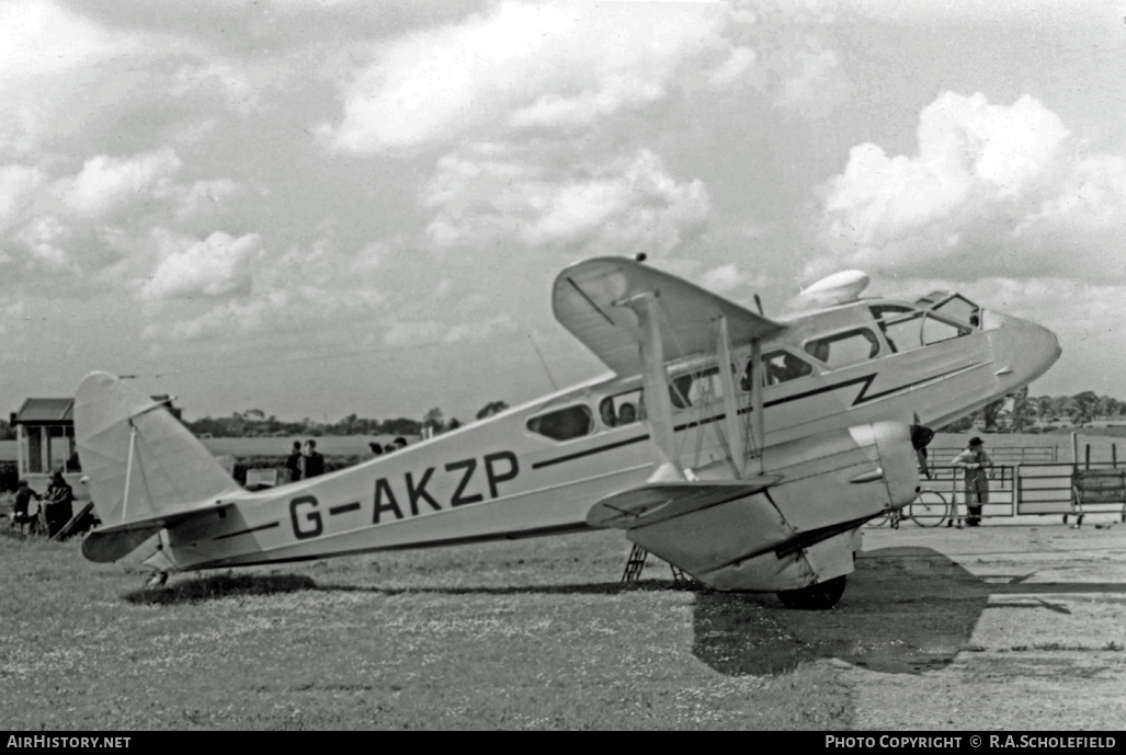 Aircraft Photo of G-AKZP | De Havilland D.H. 89A Dragon Rapide | AirHistory.net #10731