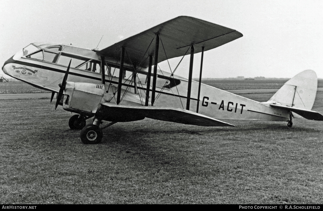 Aircraft Photo of G-ACIT | De Havilland D.H. 84 Dragon 1 | Air Navigation & Trading | AirHistory.net #10738