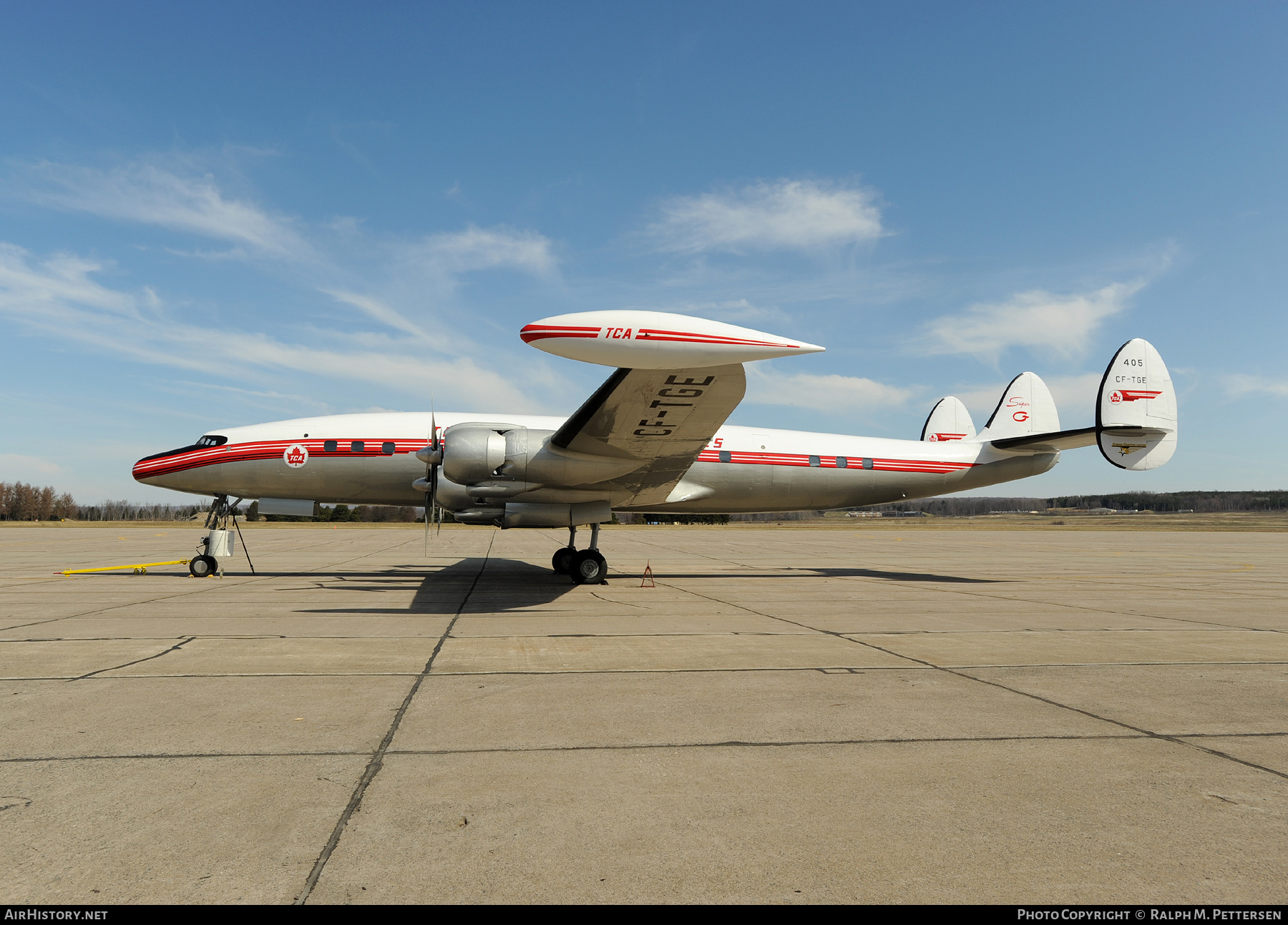 Aircraft Photo of CF-TGE | Lockheed L-1049G Super Constellation | Trans-Canada Air Lines - TCA | AirHistory.net #10743