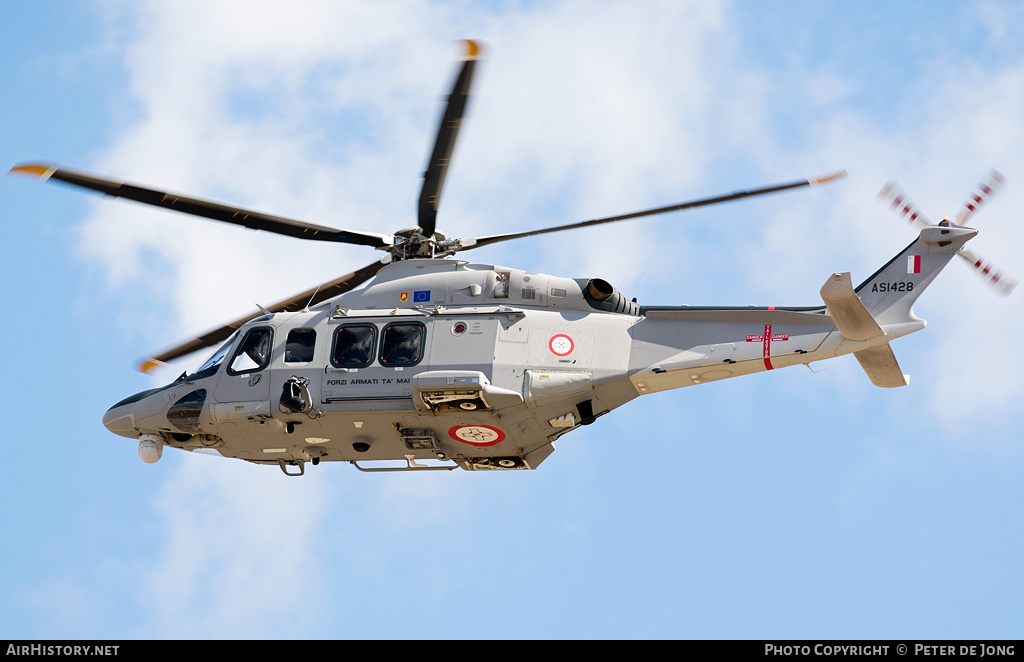 Aircraft Photo of AS1428 | AgustaWestland AW-139M | Malta - Air Force | AirHistory.net #10808