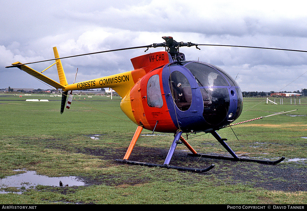 Aircraft Photo of VH-CHD | Hughes 500C (369HS) | Forests Commission | AirHistory.net #10847