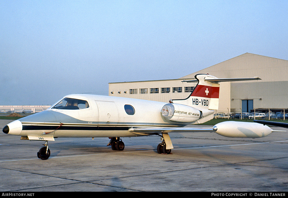 Aircraft Photo of HB-VBD | Lear Jet 23 | Executive Jet Aviation | AirHistory.net #10859