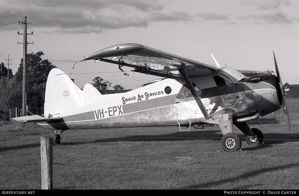 Aircraft Photo of VH-EPX | De Havilland Canada DHC-2 Beaver Mk1 | Savage Air Services | AirHistory.net #10875