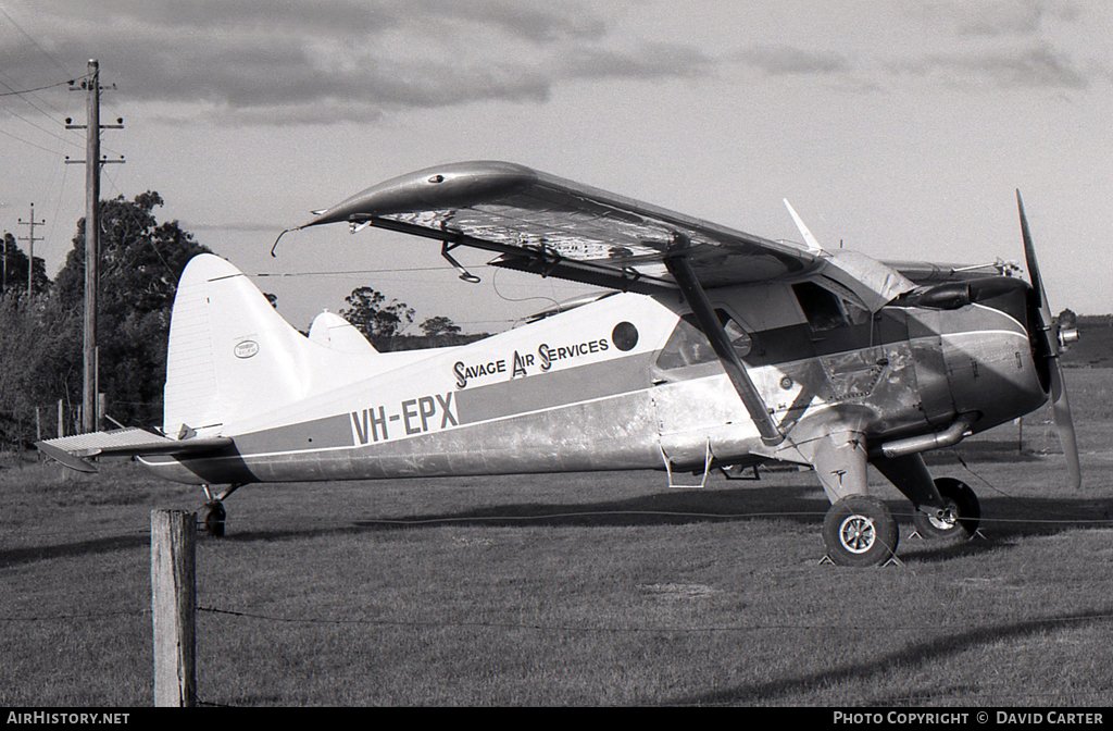 Aircraft Photo of VH-EPX | De Havilland Canada DHC-2 Beaver Mk.1 | Savage Air Services | AirHistory.net #10875