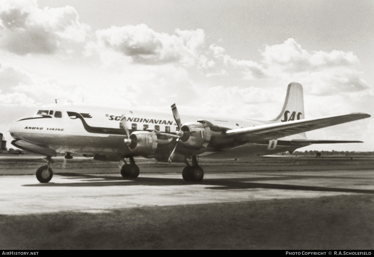 Aircraft Photo of SE-BDM | Douglas DC-6 | Scandinavian Airlines System - SAS | AirHistory.net #11022