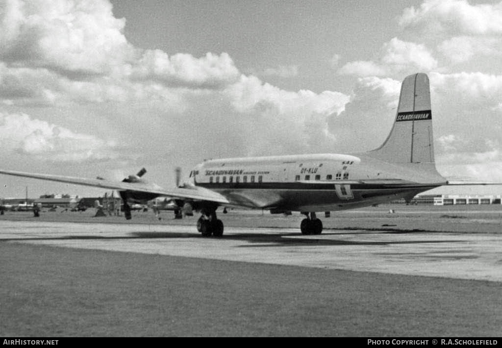 Aircraft Photo of OY-KLU | Douglas DC-6 | Scandinavian Airlines System - SAS | AirHistory.net #11026