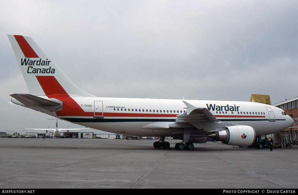 Aircraft Photo of C-GDWD | Airbus A310-304 | Wardair Canada | AirHistory.net #11034