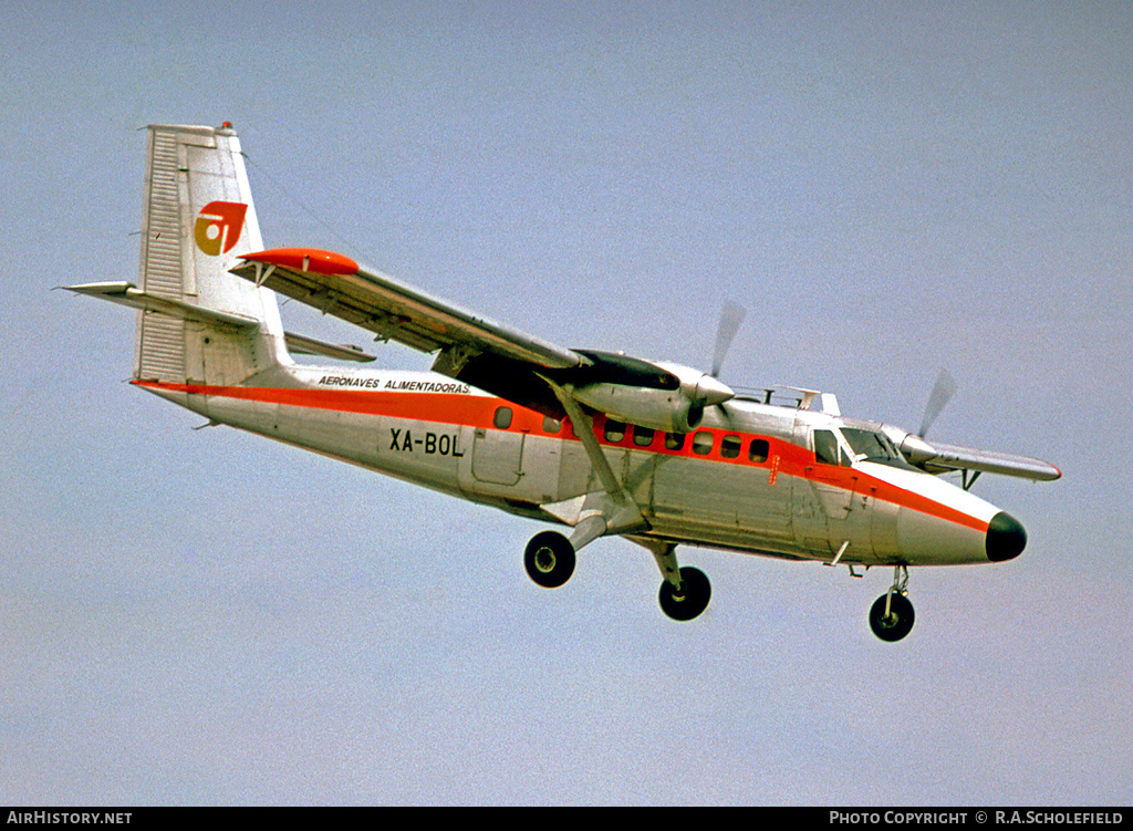 Aircraft Photo of XA-BOL | De Havilland Canada DHC-6-200 Twin Otter | Aeronaves Alimentadoras | AirHistory.net #11058