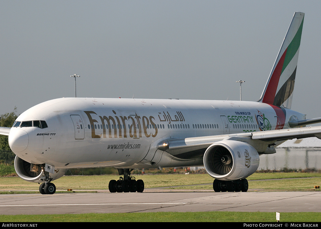 Aircraft Photo of A6-EMF | Boeing 777-21H | Emirates | AirHistory.net #11091