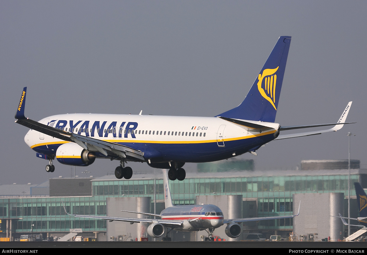 Aircraft Photo of EI-EVO | Boeing 737-8AS | Ryanair | AirHistory.net #11092