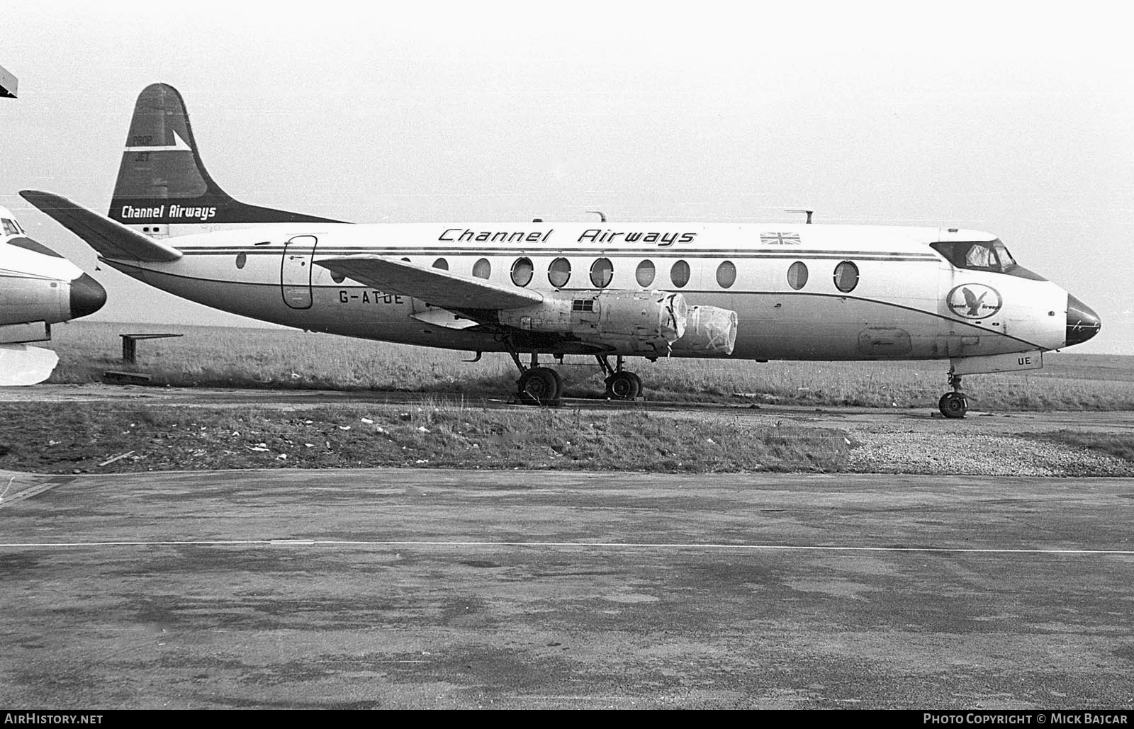 Aircraft Photo of G-ATUE | Vickers 812 Viscount | Channel Airways | AirHistory.net #11116
