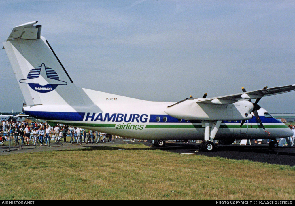 Aircraft Photo of C-FCTD | De Havilland Canada DHC-8-102 Dash 8 | Hamburg Airlines | AirHistory.net #11132