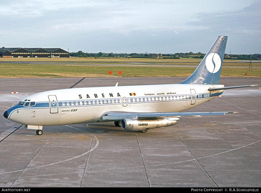 Aircraft Photo of OO-SDD | Boeing 737-229/Adv | Sabena | AirHistory.net #11142
