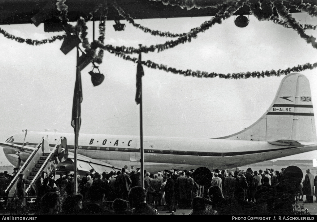 Aircraft Photo of G-ALSC | Boeing 377-10-28 Stratocruiser | BOAC - British Overseas Airways Corporation | AirHistory.net #11149