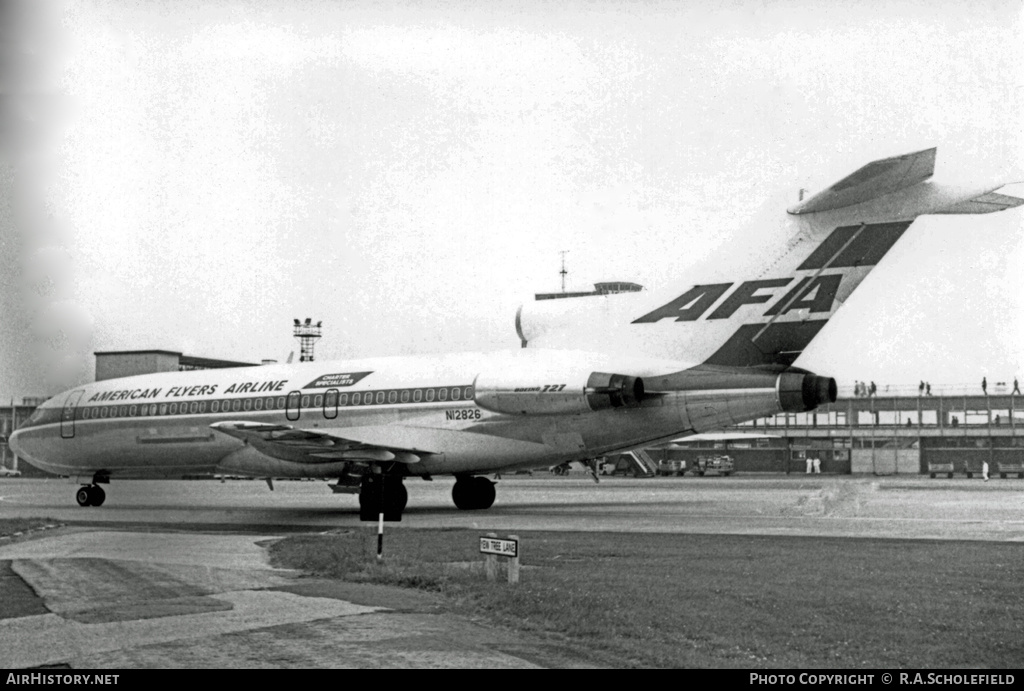 Aircraft Photo of N12826 | Boeing 727-185C | American Flyers Airline - AFA | AirHistory.net #11158