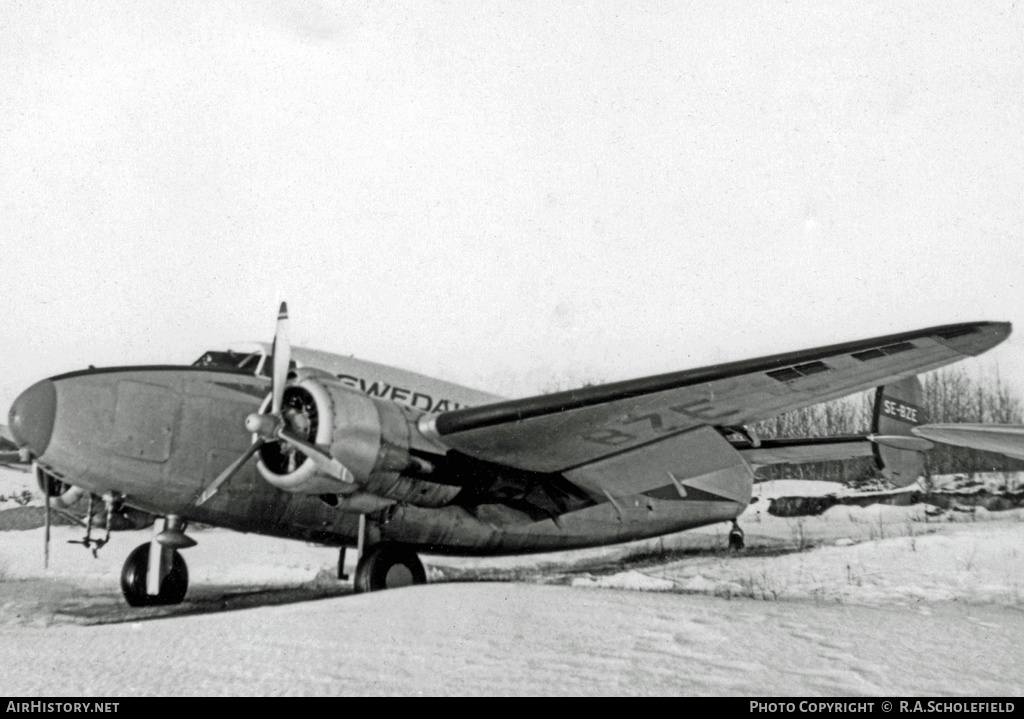 Aircraft Photo of SE-BZE | Lockheed 18-56 Lodestar | Swedair | AirHistory.net #11217