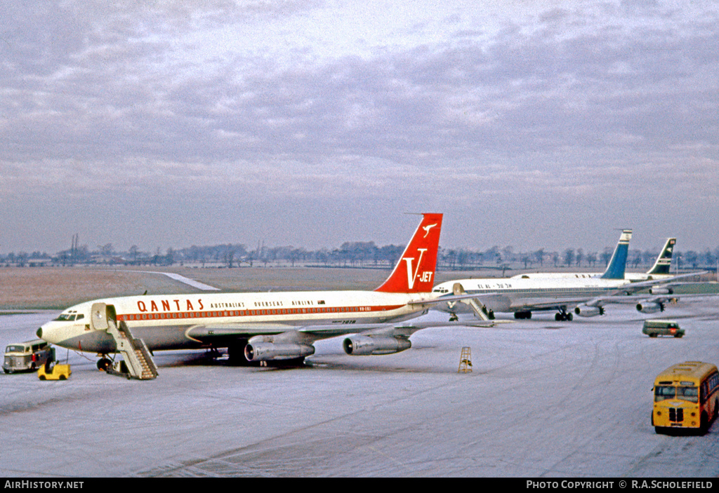 Aircraft Photo of VH-EBJ | Boeing 707-138B | Qantas | AirHistory.net #11242