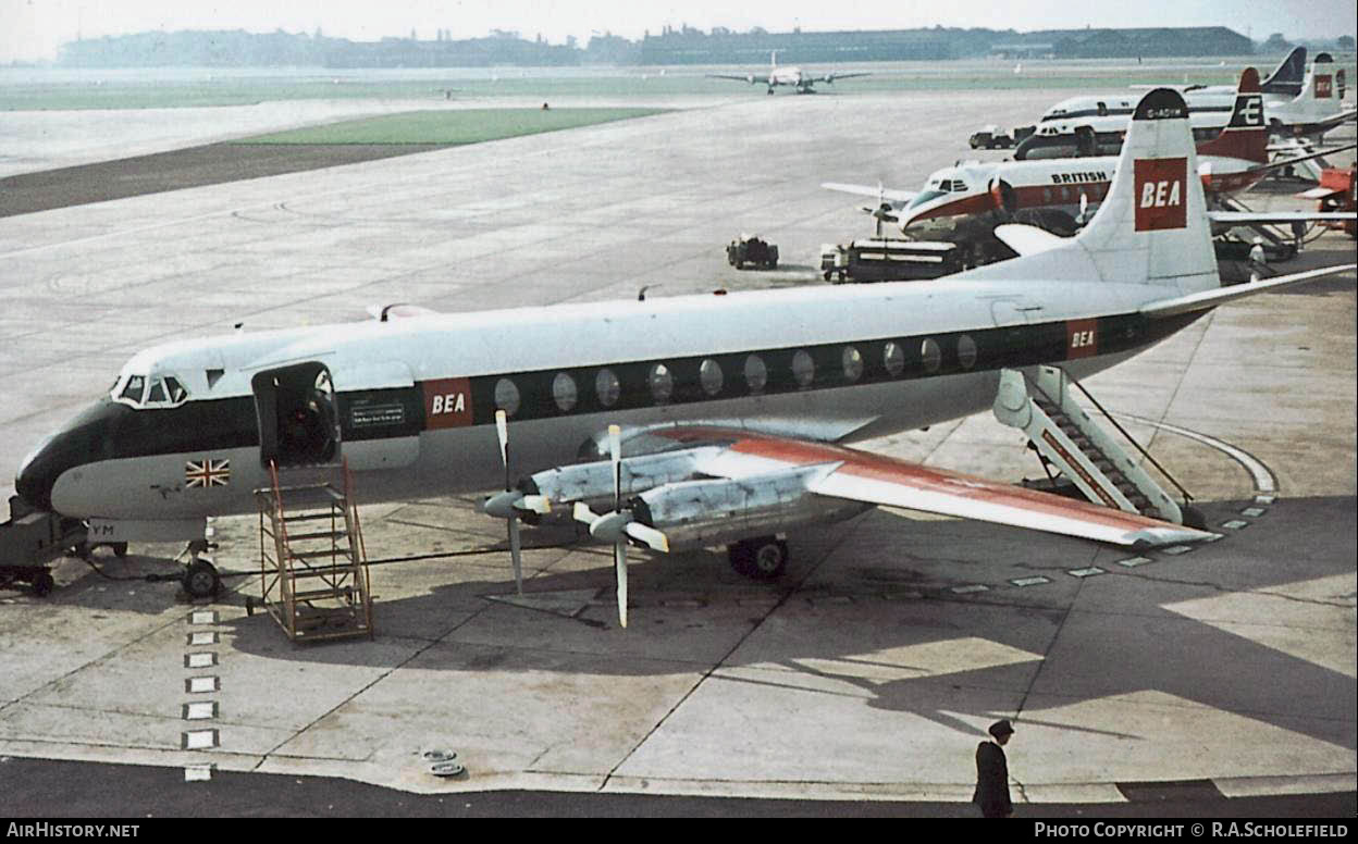 Aircraft Photo of G-AOYM | Vickers 806 Viscount | BEA - British European Airways | AirHistory.net #11244