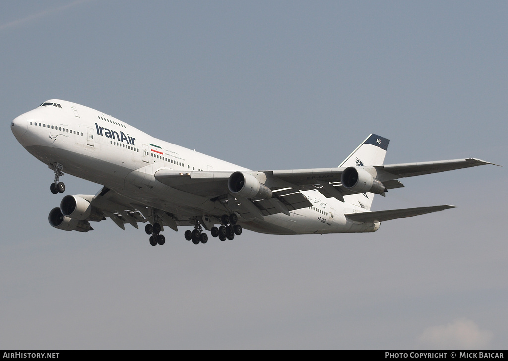 Aircraft Photo of EP-IAG | Boeing 747-286BM | Iran Air | AirHistory.net #11265