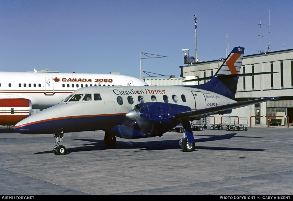 Aircraft Photo of C-GJPQ | British Aerospace BAe-3112 Jetstream 31 | Canadian Partner | AirHistory.net #11317