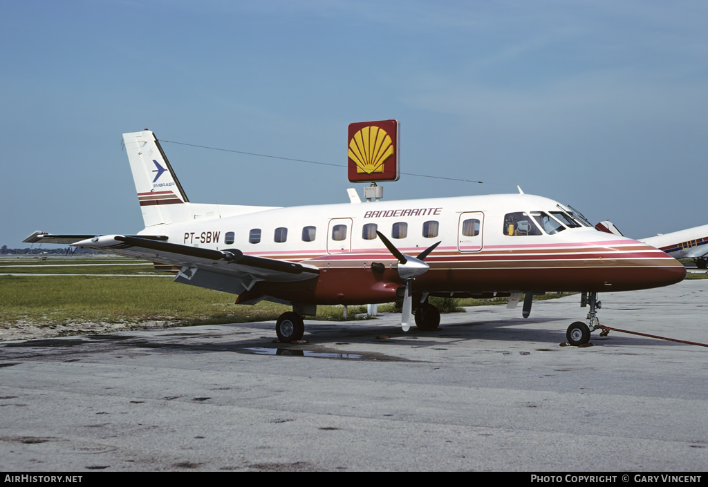 Aircraft Photo of PT-SBW | Embraer EMB-110P1A Bandeirante | Embraer | AirHistory.net #11323