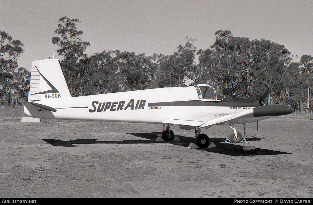 Aircraft Photo of VH-EQR | Fletcher FU-24 A4 | Super Air | AirHistory.net #11330