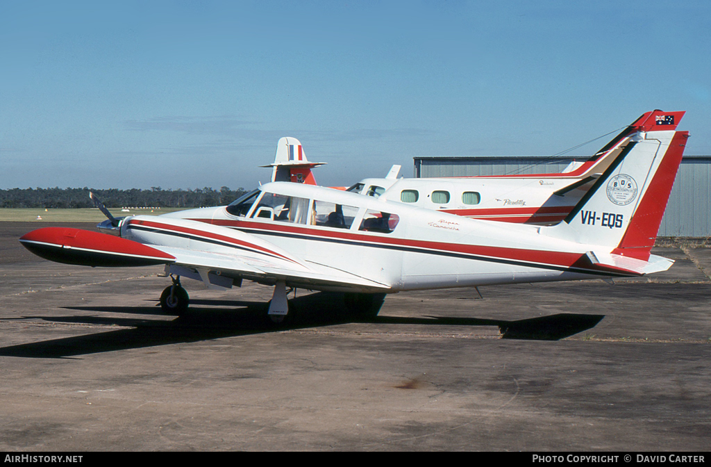 Aircraft Photo of VH-EQS | Piper PA-30-160 Twin Comanche B | Bos Air | AirHistory.net #11331