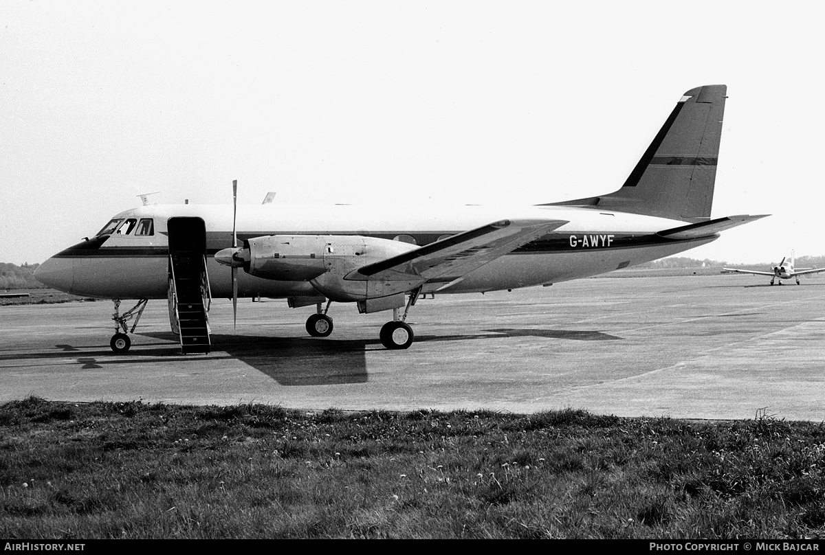 Aircraft Photo of G-AWYF | Grumman G-159 Gulfstream I | Fordair | AirHistory.net #11372