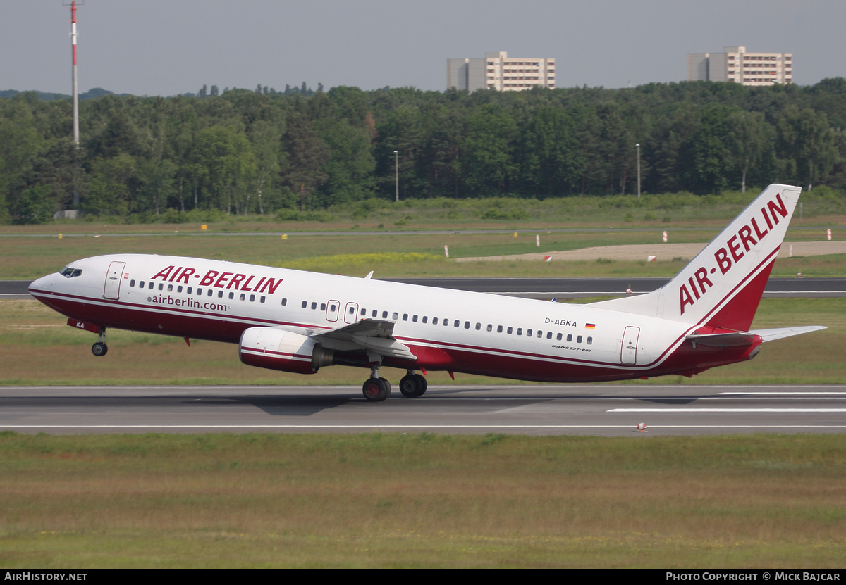 Aircraft Photo of D-ABKA | Boeing 737-82R | Air Berlin | AirHistory.net #11383