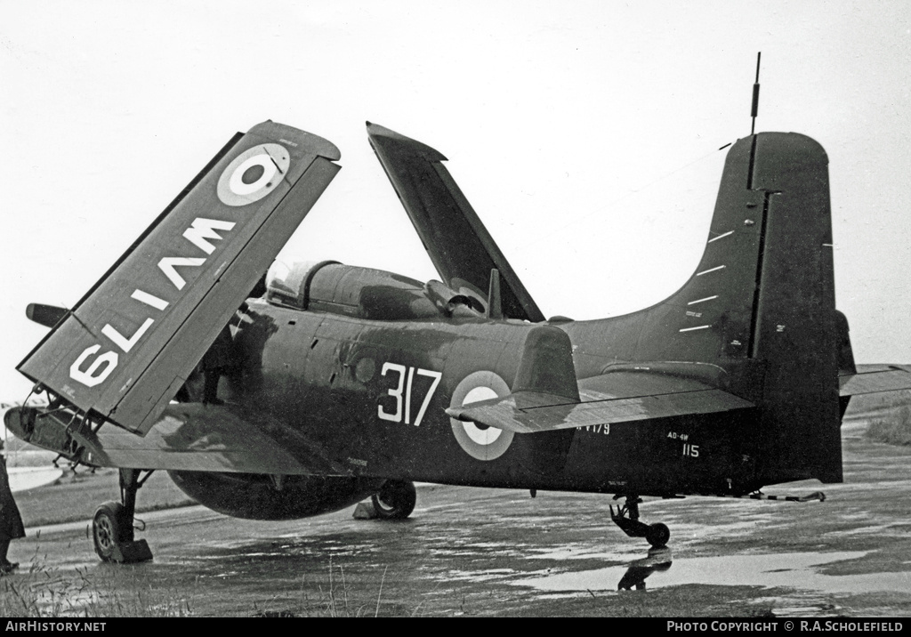 Aircraft Photo of WV179 | Douglas AD-4W Skyraider AEW1 | UK - Navy | AirHistory.net #11425