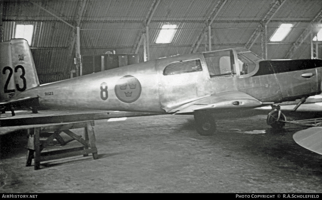 Aircraft Photo of 91123 | Saab Tp91 Safir (91A) | Sweden - Air Force | AirHistory.net #11426