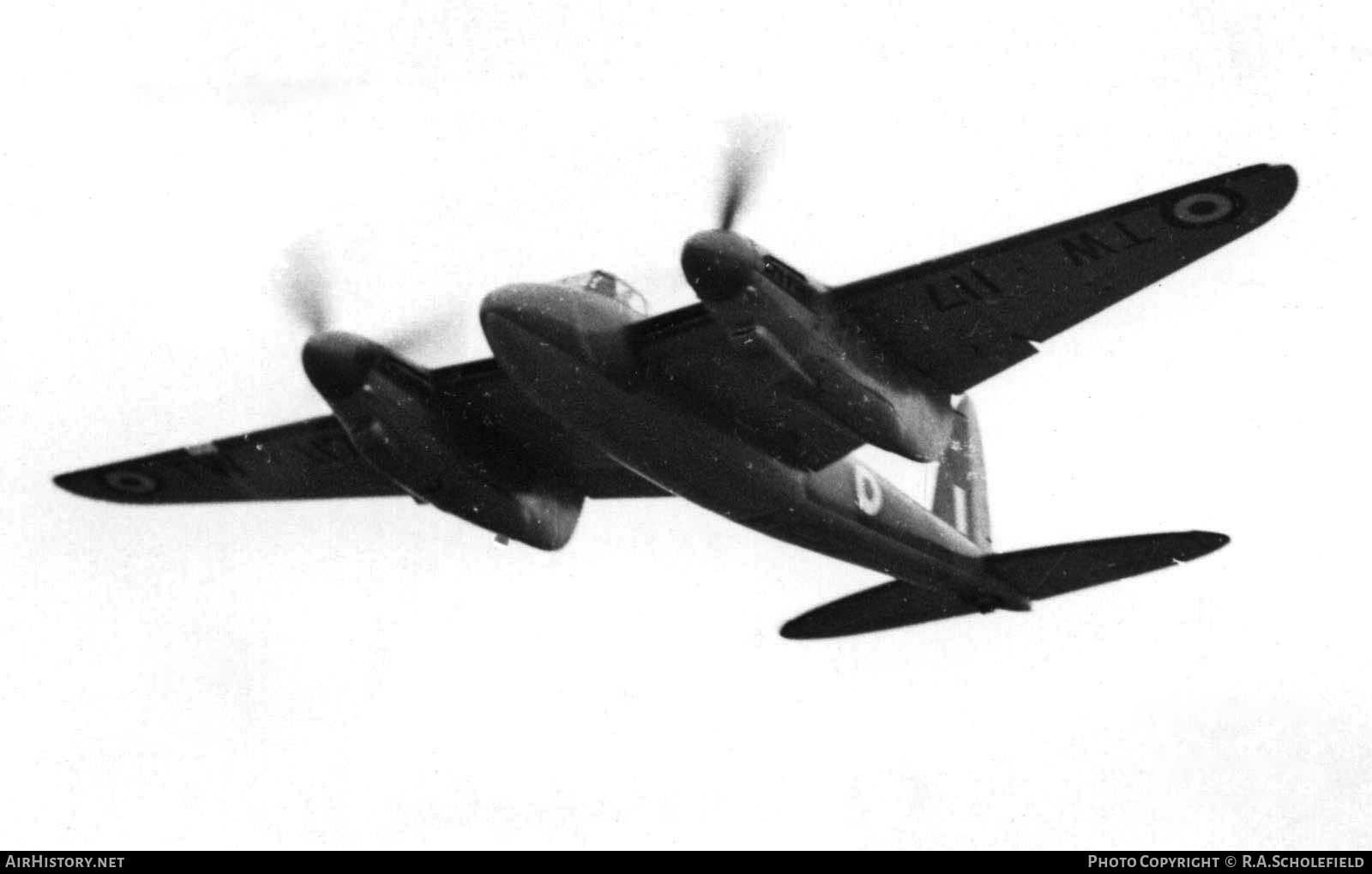 Aircraft Photo of TW117 | De Havilland D.H. 98 Mosquito T3 | UK - Air Force | AirHistory.net #11428