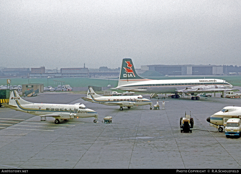 Aircraft Photo of G-ANSZ | De Havilland D.H. 114 Heron 1B | BUIA - British United Island Airways | AirHistory.net #11433