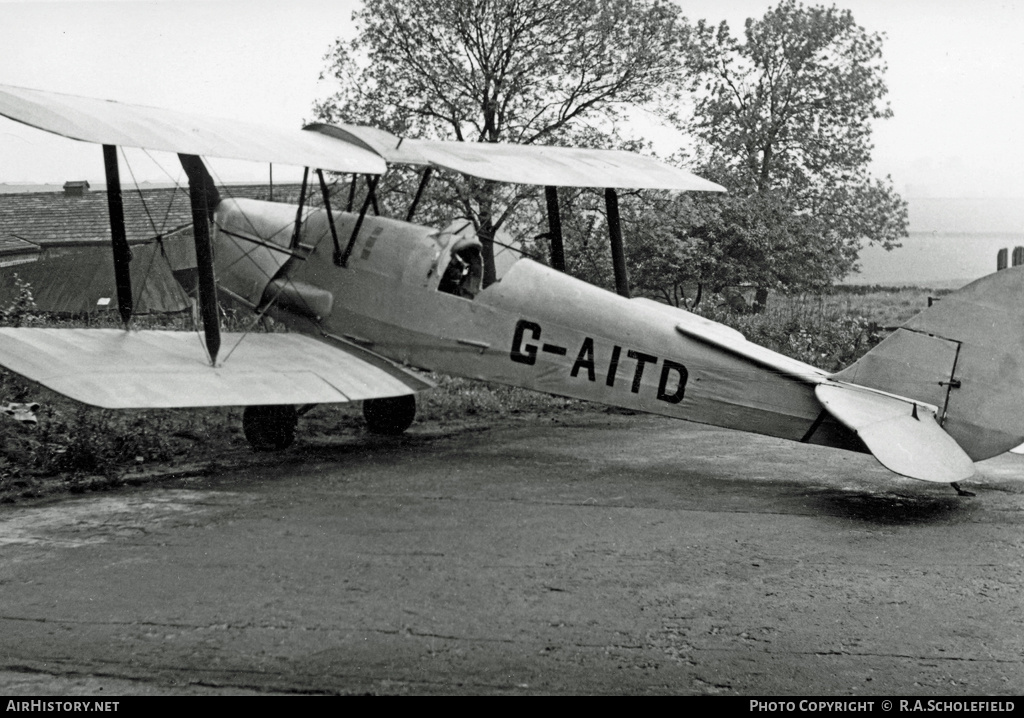 Aircraft Photo of G-AITD | De Havilland D.H. 82A Tiger Moth | AirHistory.net #11457